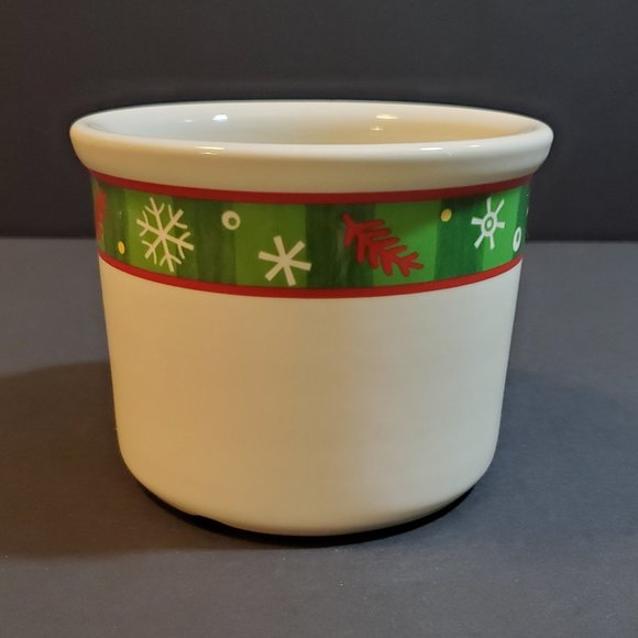 Longaberger Holiday 1 Pint Salt Crock with Lid - Picture 5 of 9
